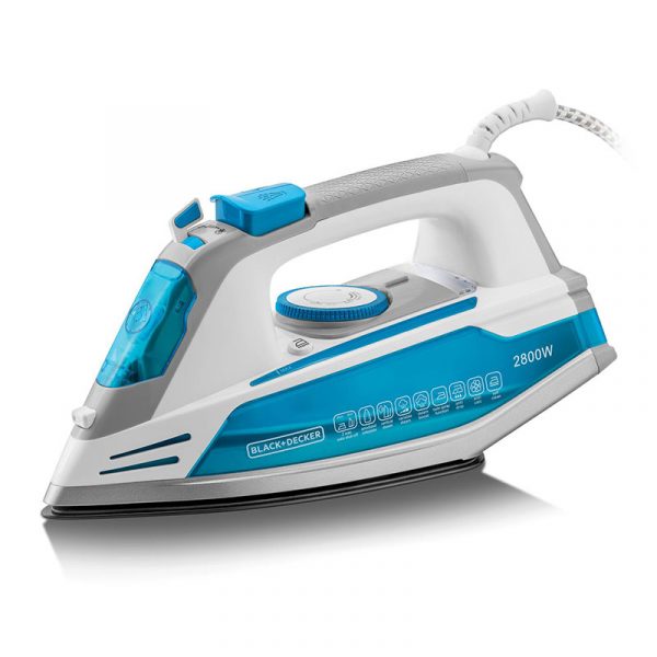 BLACK+DECKER Steam Iron –  2800 W – White/Blue