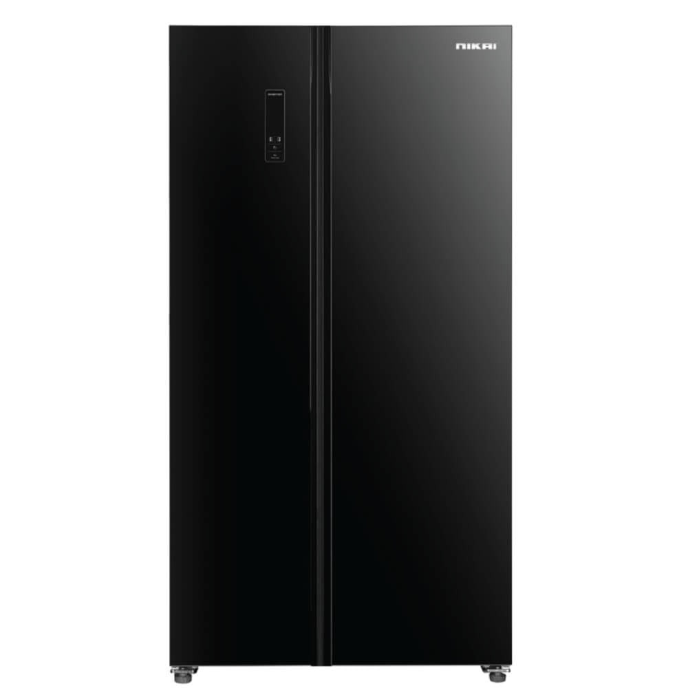 Nikai Side-by-Side Refrigerator, 15.4 cu. ft., 436 L, Black