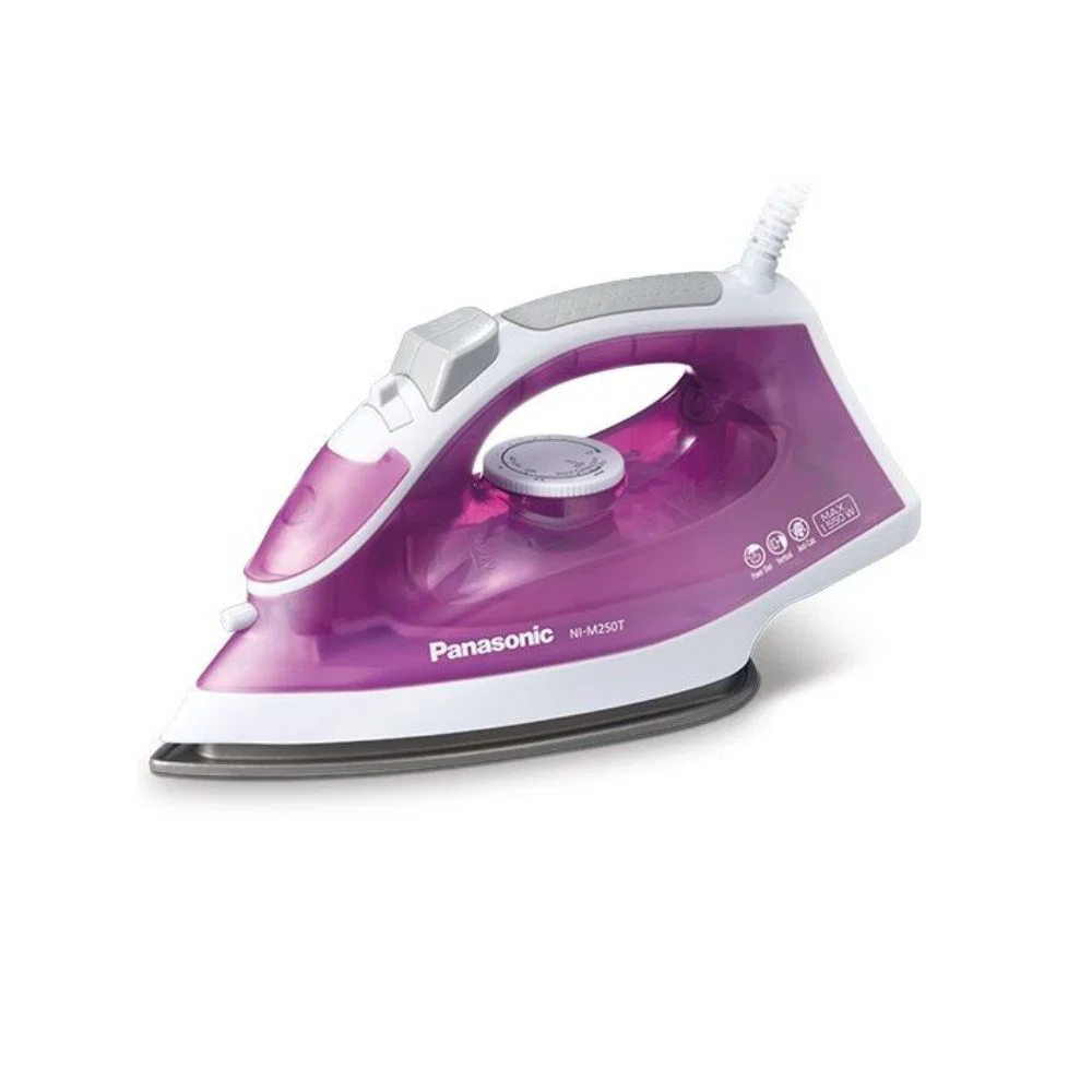 Panasonic Iron, Steam - 1500 W - Titanium Coated Base, 210 Ml, Purple