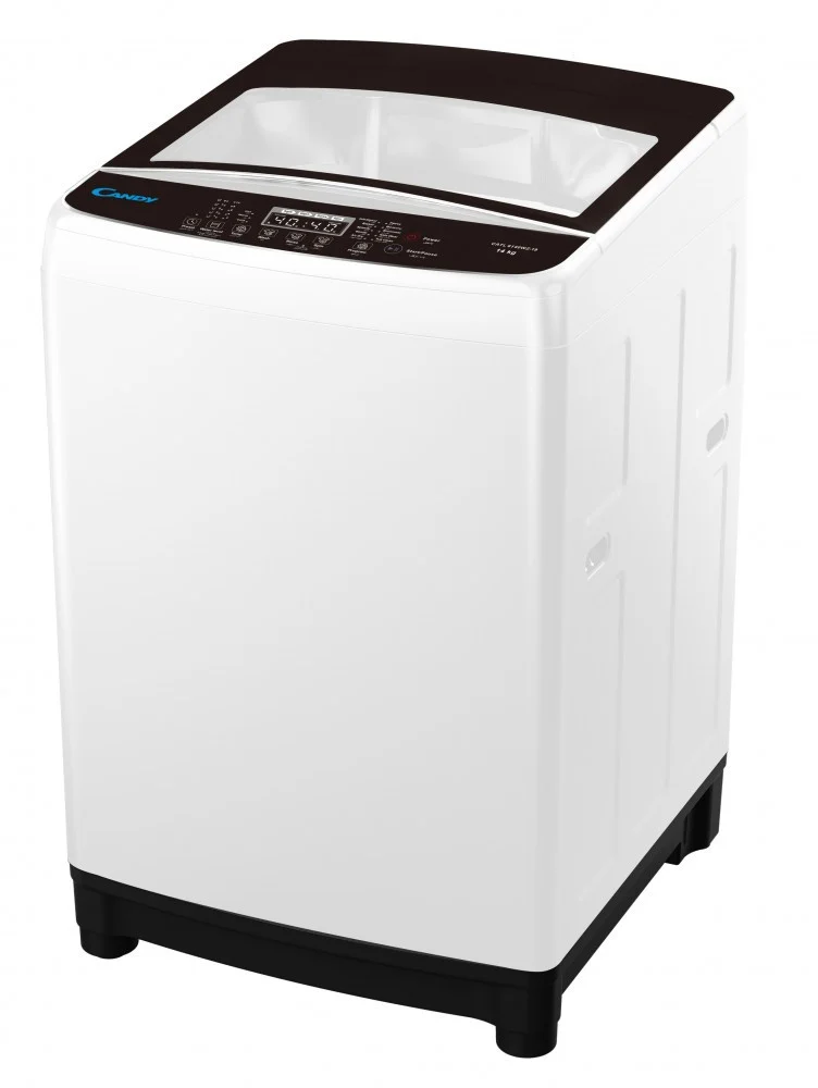 Candy top-loading automatic washing machine, 14 kg capacity, LED display, white, 10 programs