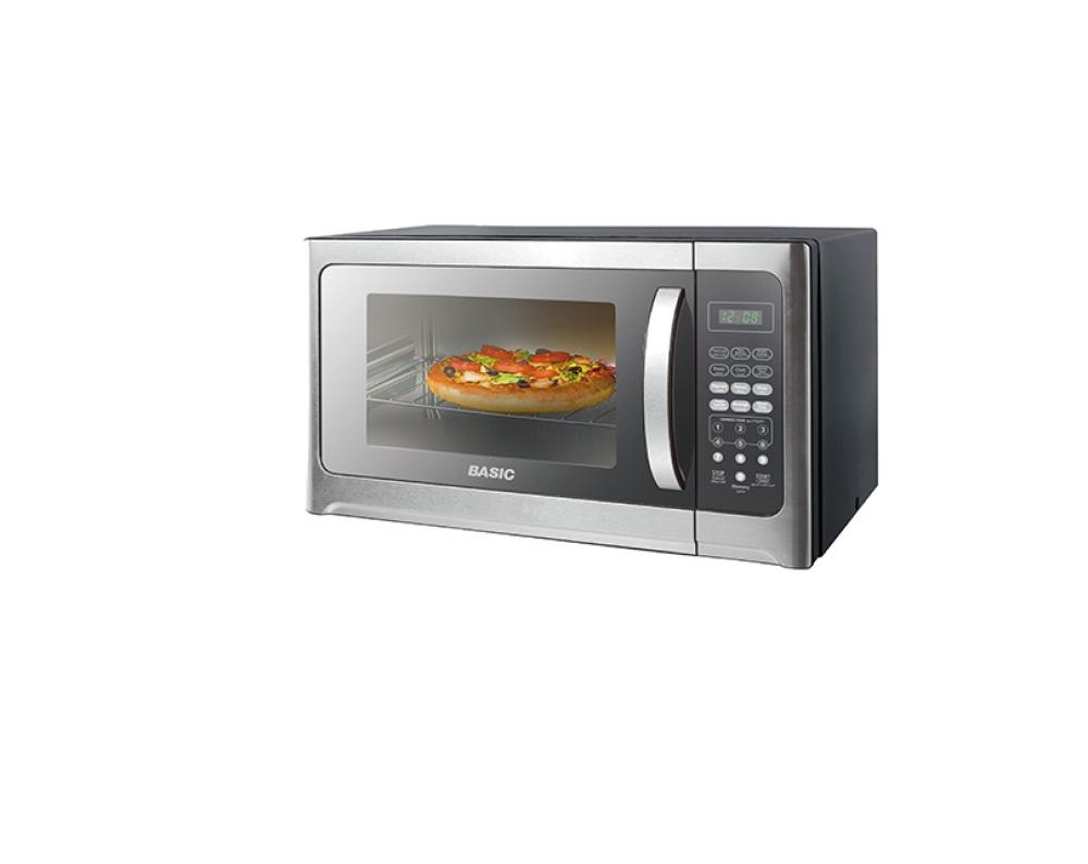 Basic 30L Microwave, Digital Display, 6 Functions, Silver
