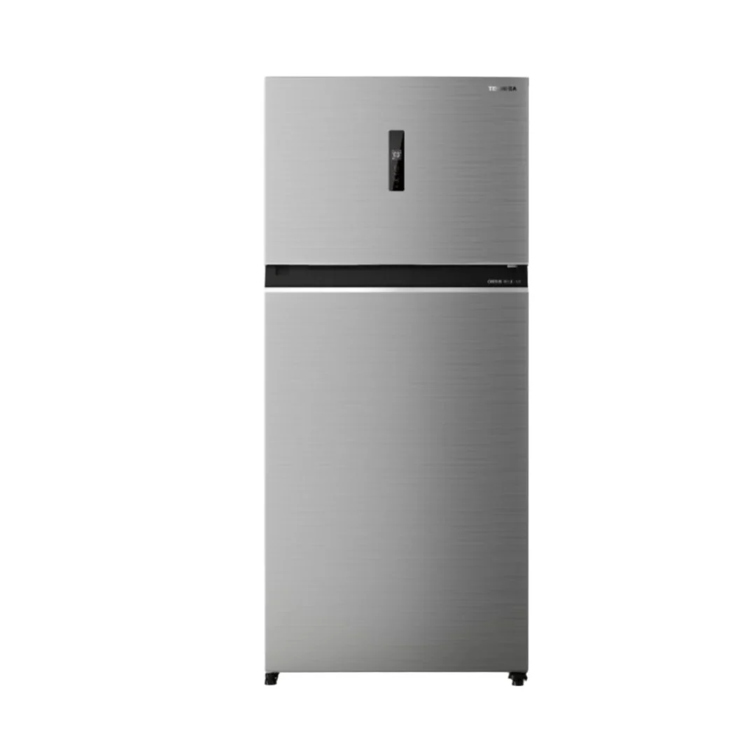 Toshiba Top Mount Refrigerator 2 Door Touch Panel 19.6 CFT (554L) Inverter Silver
