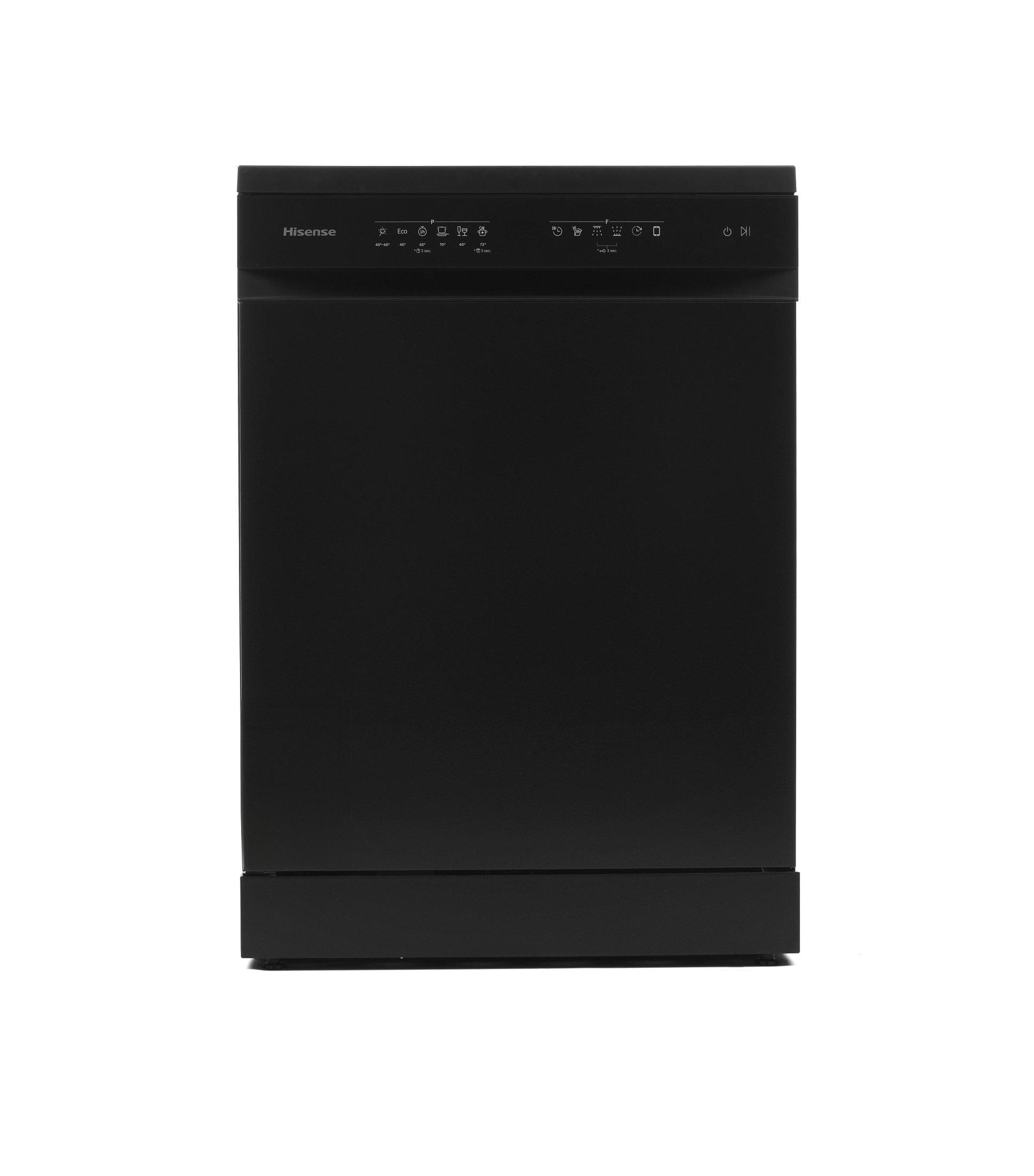 Hisense, Dishwasher, 15 Place Settings, 8 Programs, Wifi, Black