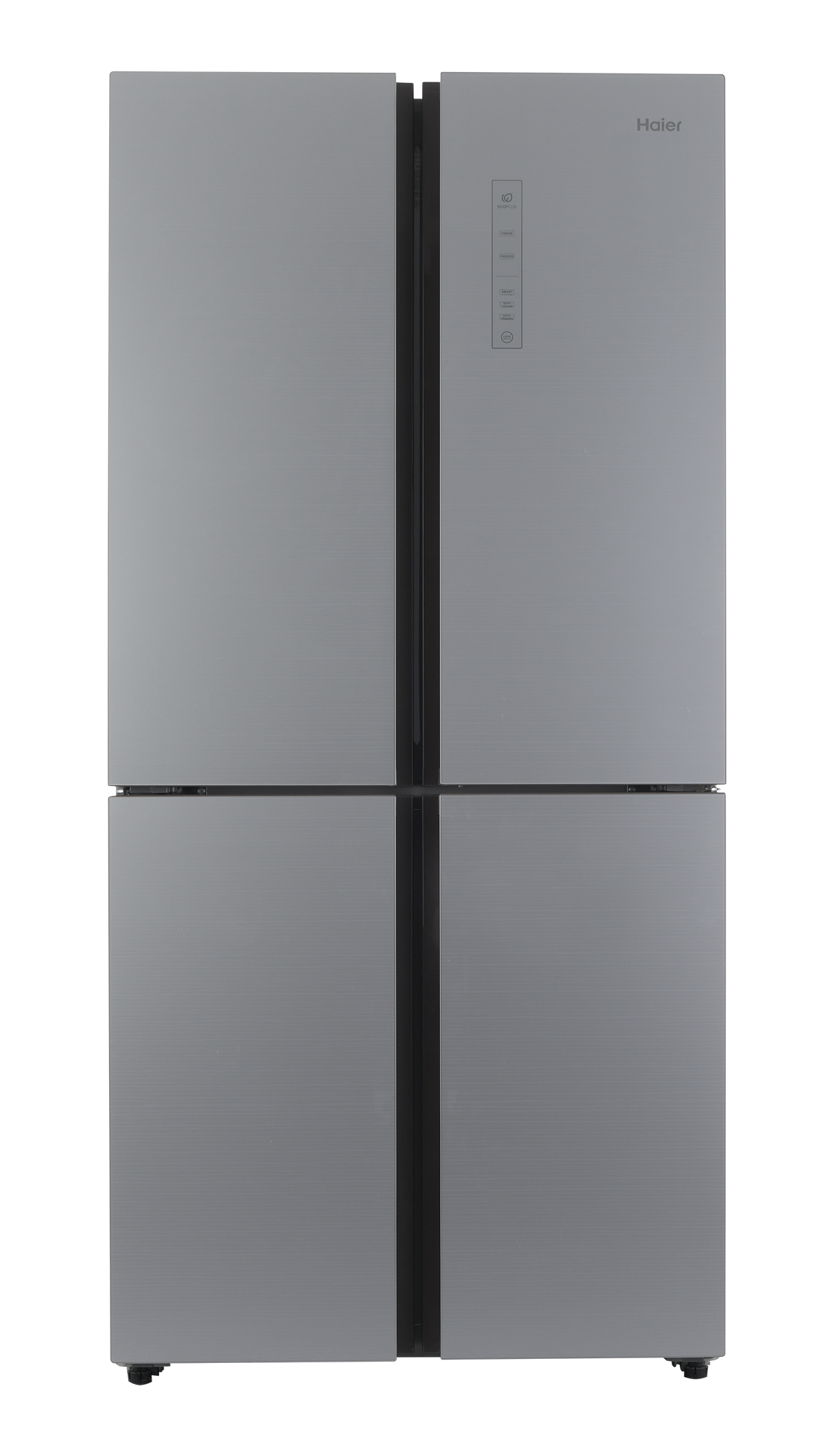 Haier Side by Side 4 Door Refrigerator, 12.3Cu.ft, Freezer 5.5Cu.ft, Inverter, Silver