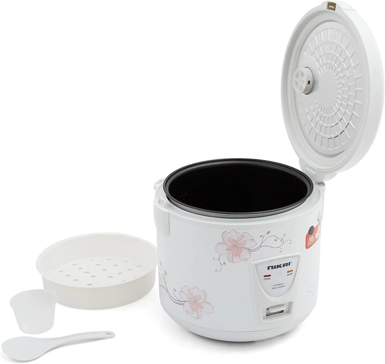 Nikai Electric Rice Cooker 1.8L 640-762W White