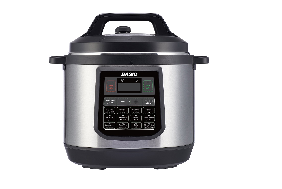 Basic 8L Pressure Cooker, 15 Functions, 80 kPa