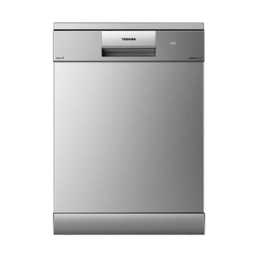 Toshiba Free Standing Dishwasher 14 Place Setting 10 Programs Stainless Steel