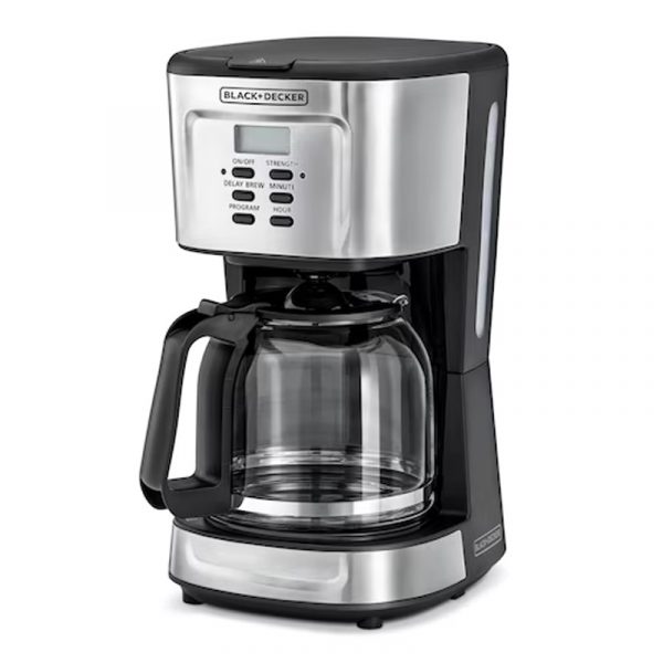 BLACK+DECKER Coffee Maker – 900W- LCD Display- 12 Cup Capacity