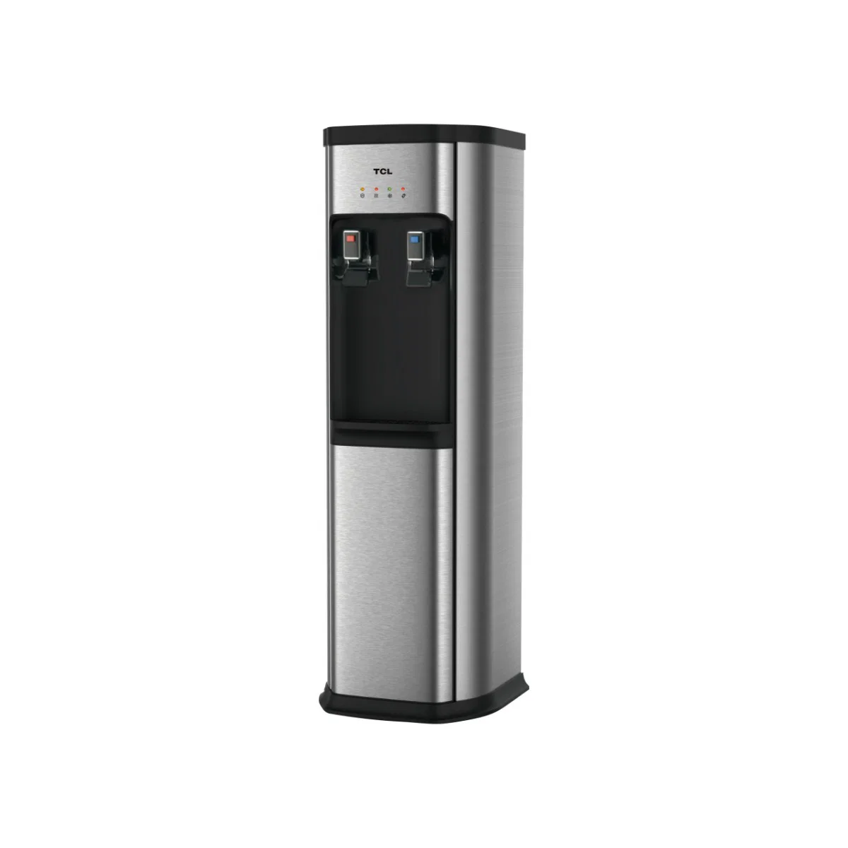 Tcl Stand Water Cooler, 2 Hot And Cold Bubbles, Bottle Holder On Top, Cooling Capacity 2.5 Liters Per Hour, Heating Up To 4 Liters, Silver