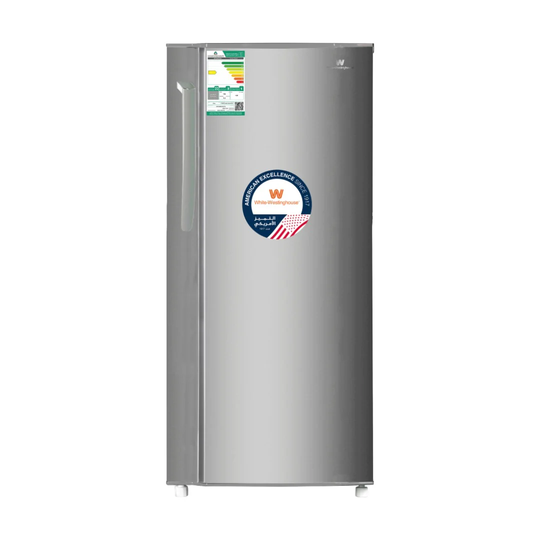 White Westinghouse Single Door Minibar Refrigerator 150L Stainless Steel