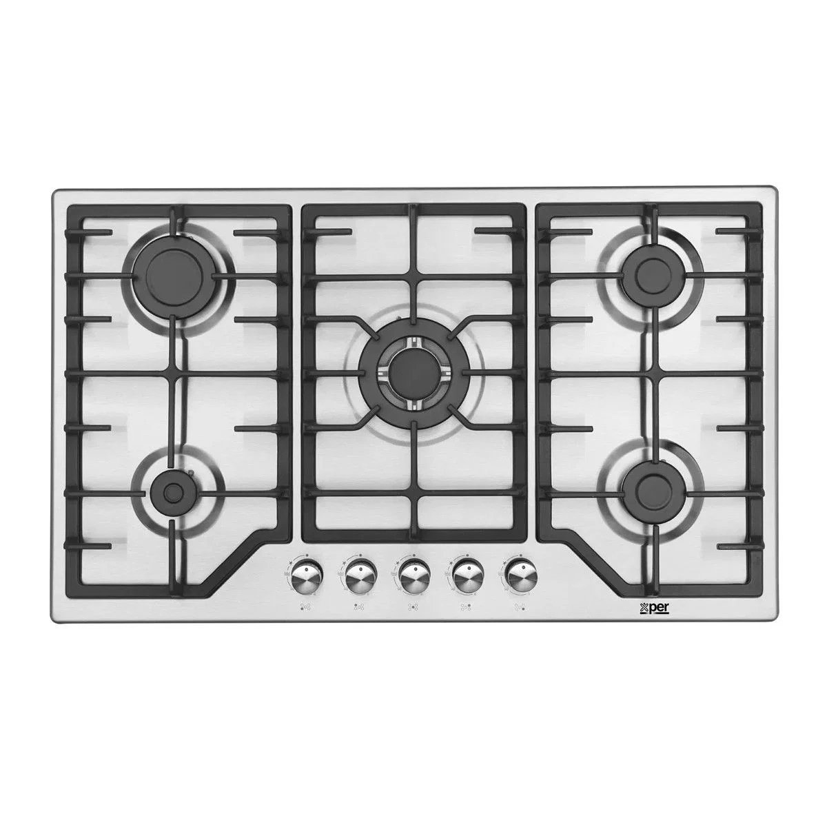 Xper Built-in Gas Hob 86 cm, Turkish cast iron