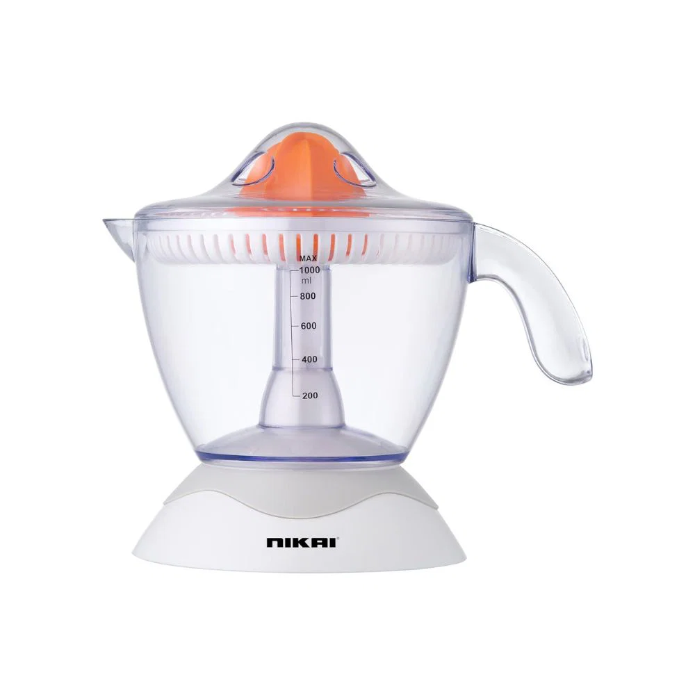 Nikai Citrus Juicer, 30 Watt, 1 Liter, Two-Directional Movement, White