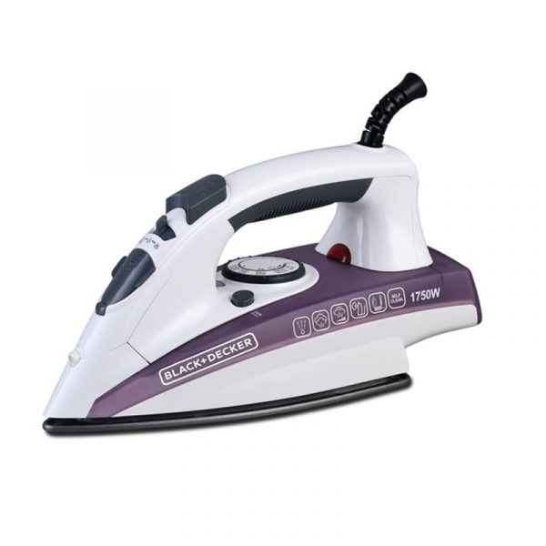 BLACK+DECKER Steam Iron – 1750W – 25 Steam Holes