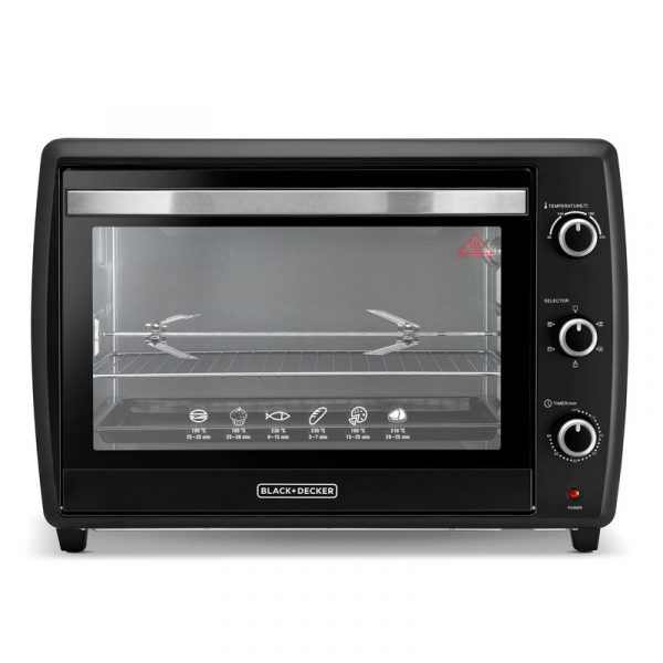 Black+Decker Toaster Oven – 70L Capacity – Double Glass – Black
