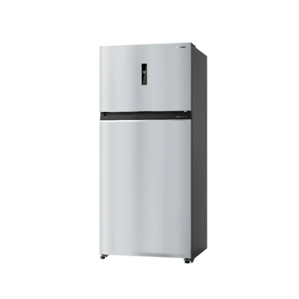 Toshiba 2-Door Refrigerator 21.5 cu ft 608 L Silver Inverter