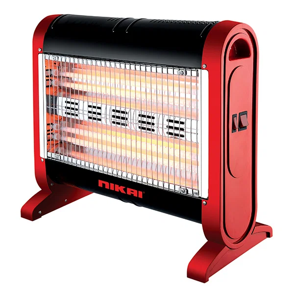Nikai Quartz Electric Heater 2400W Red