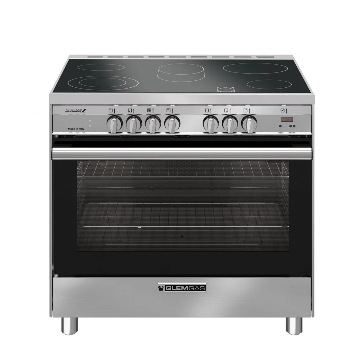 Glem Gas 60 * 90 cm. Ceramic Electric Stove Steel