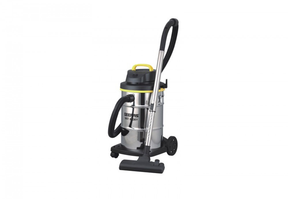Geepas Steel Barrel Vacuum Cleaner, 23 Liters, 2300 Watts
