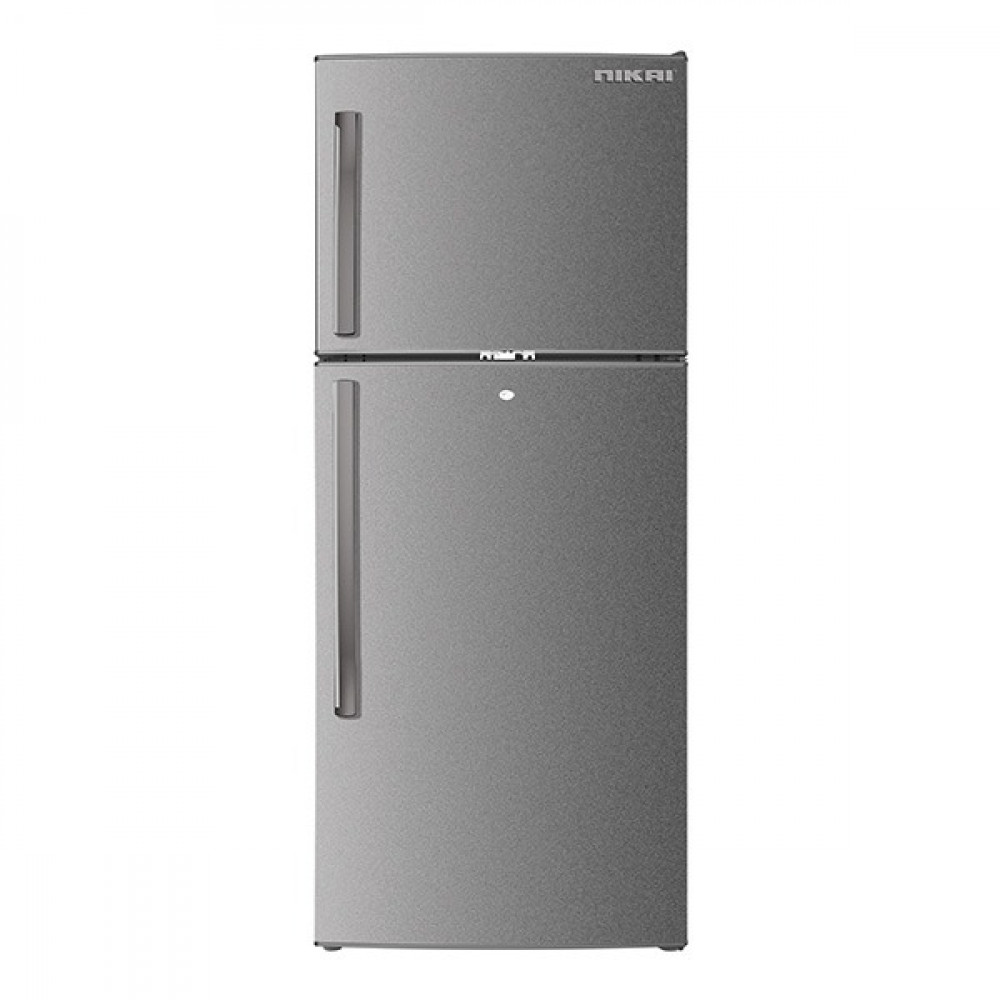 Nikai 2-Door Refrigerator, 7.3 cu ft, 206 L, Silver