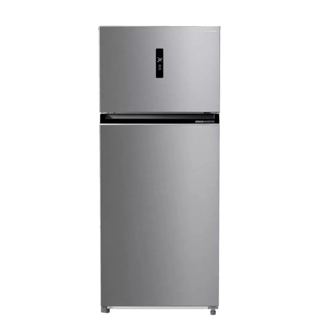 Toshiba Refrigerator 2 Door Glass Inverter Touch 535 Litres Starry Silver