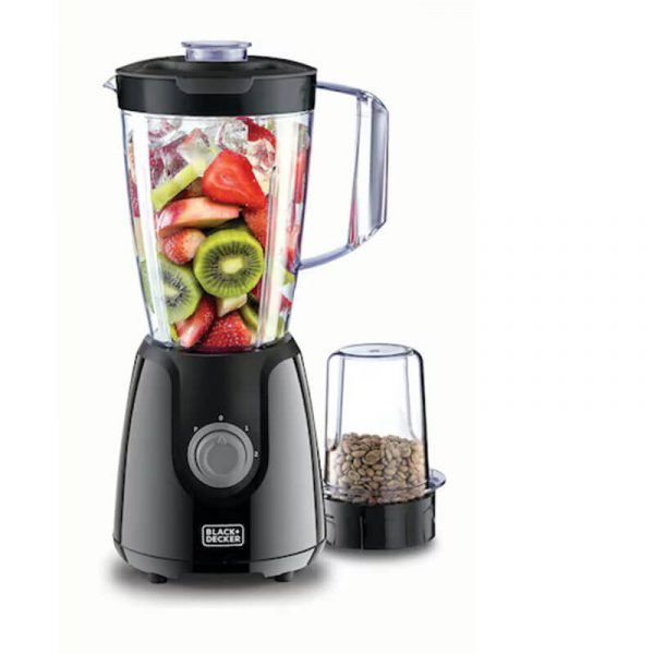 BLACK+DECKER Blender with grinder – 1.5L – 2 speeds – 400W – Black