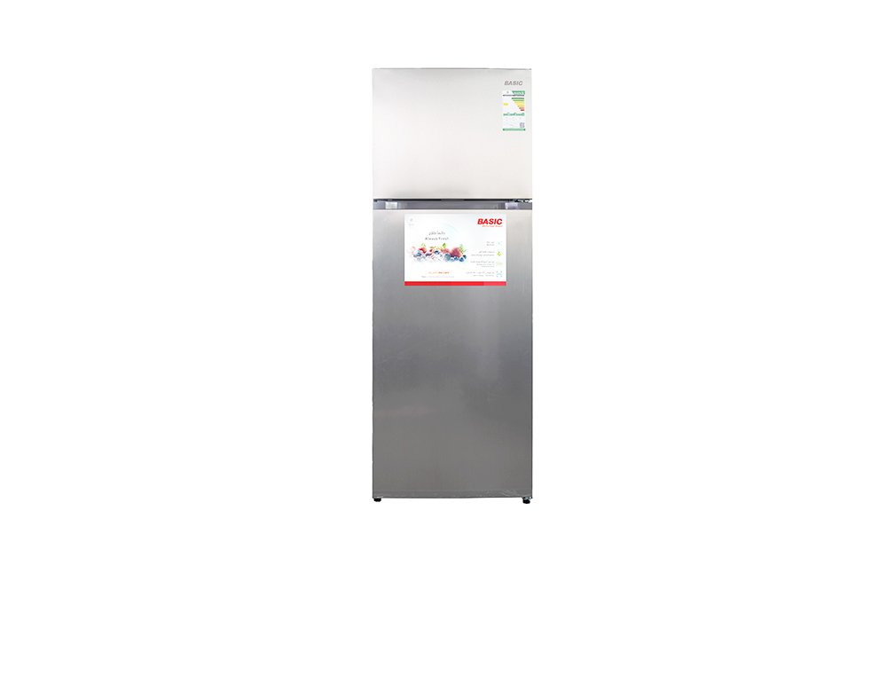 Basic 2-Door Refrigerator 10.6 cu ft (300 L) Stainless Steel