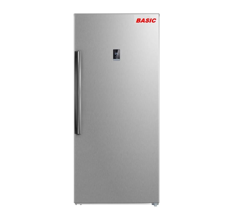 Basic single-door upright freezer, 21 cubic feet, 595 liters, steel, Thai made
