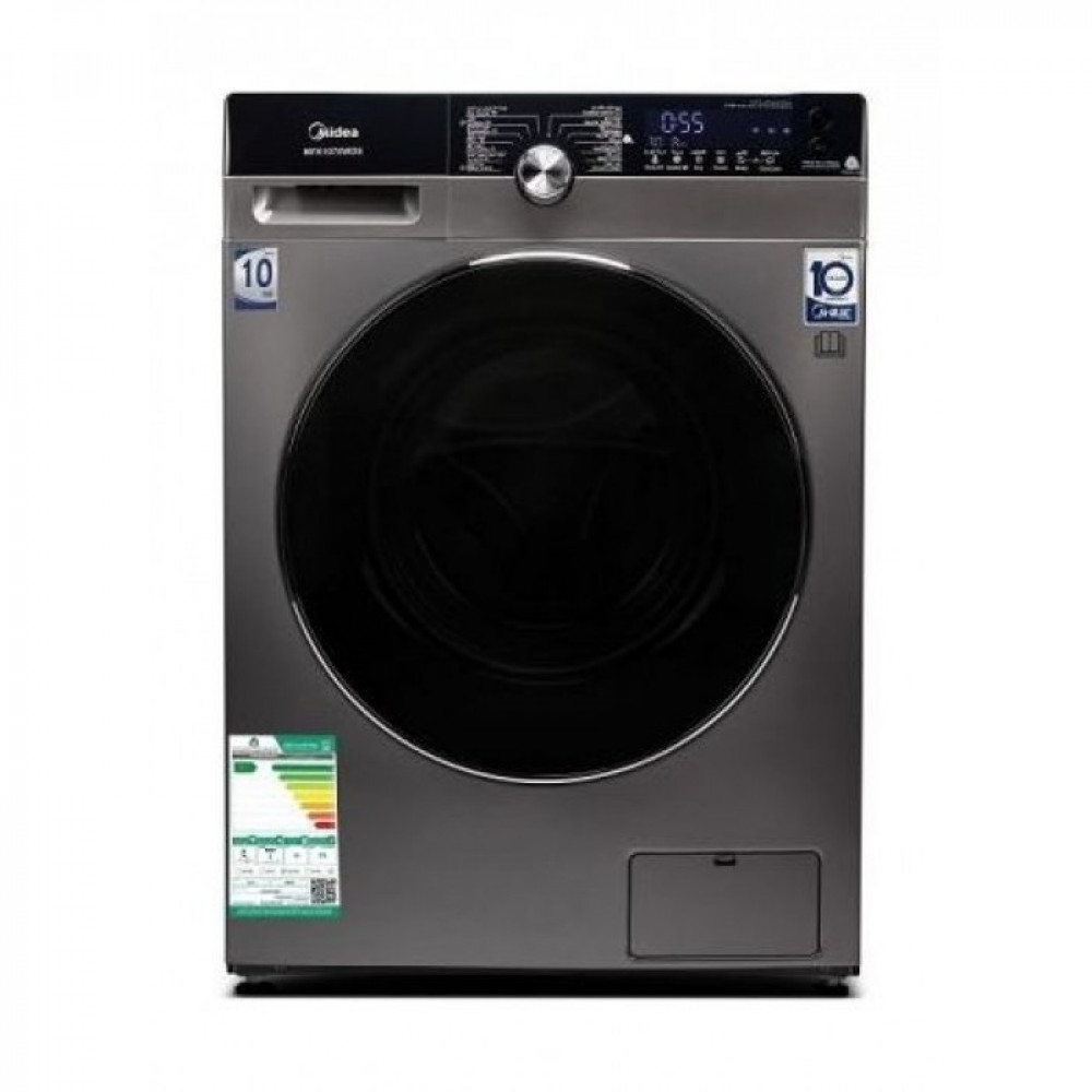 Midea Combo Automatic Washing Machine, 10 kg Wash, 7 kg Dry, 14 Programs, Silver