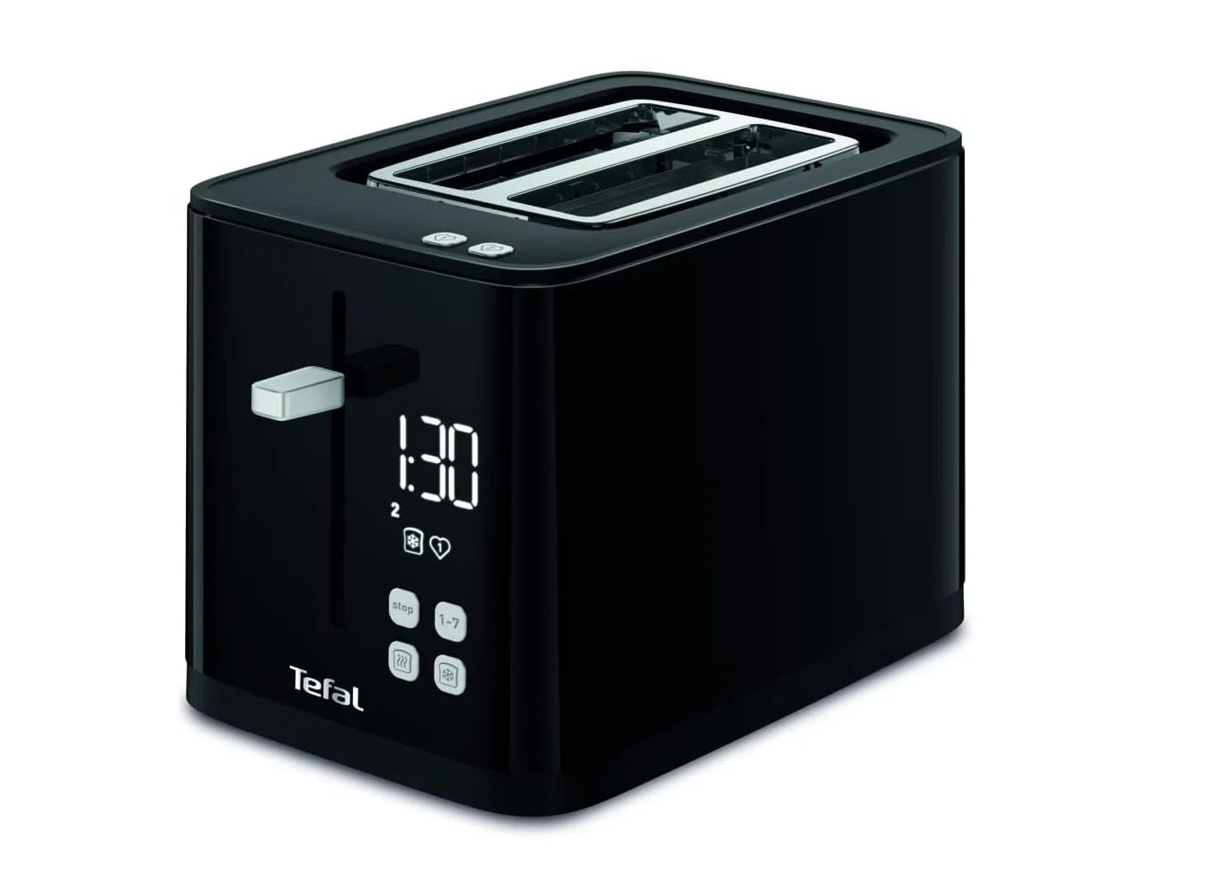 Tefal Smart’n Light 2 Slice Digital Toaster, Black