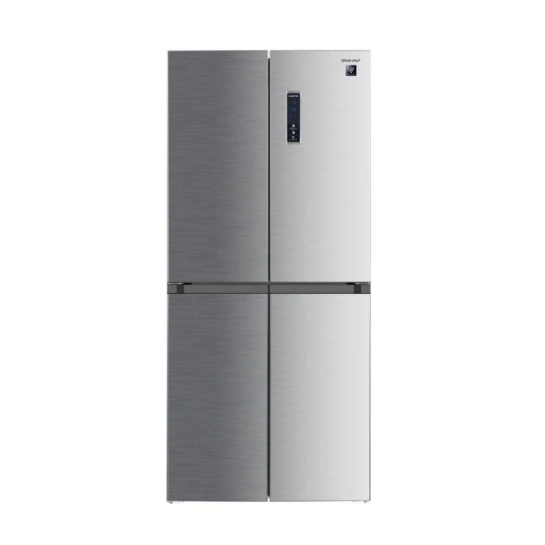 Sharp French 4 Door Refrigerator 401L Inverter Inox