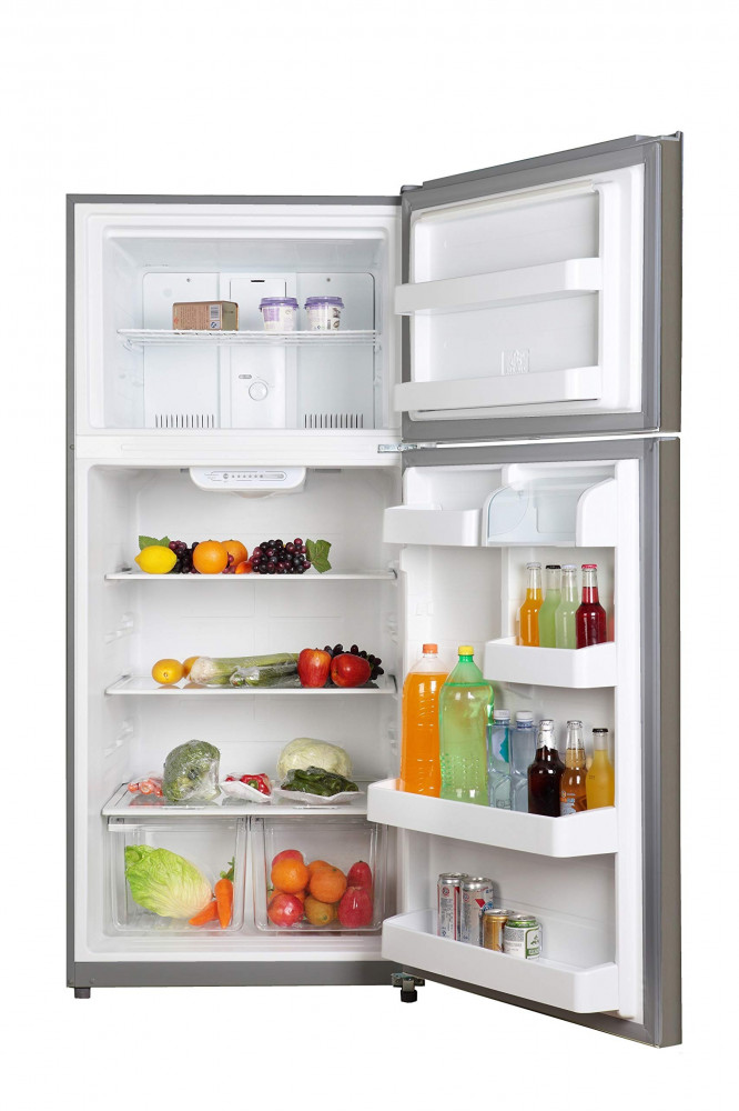 Midea 2-Door Refrigerator, 511 Liters, 18.1 Cubic Feet, Silver