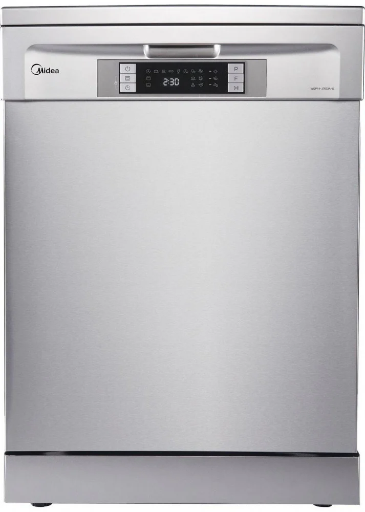 Midea Dishwasher, 14 Place Settings, 8 Programs, Silver