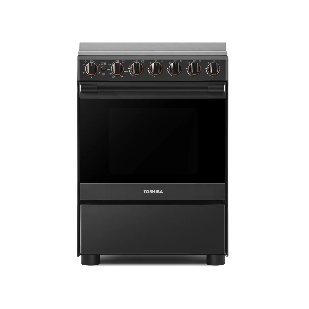 Toshiba Free Standing Gas Cooker 4 Burner with Grill 60x60 Stainless Steel