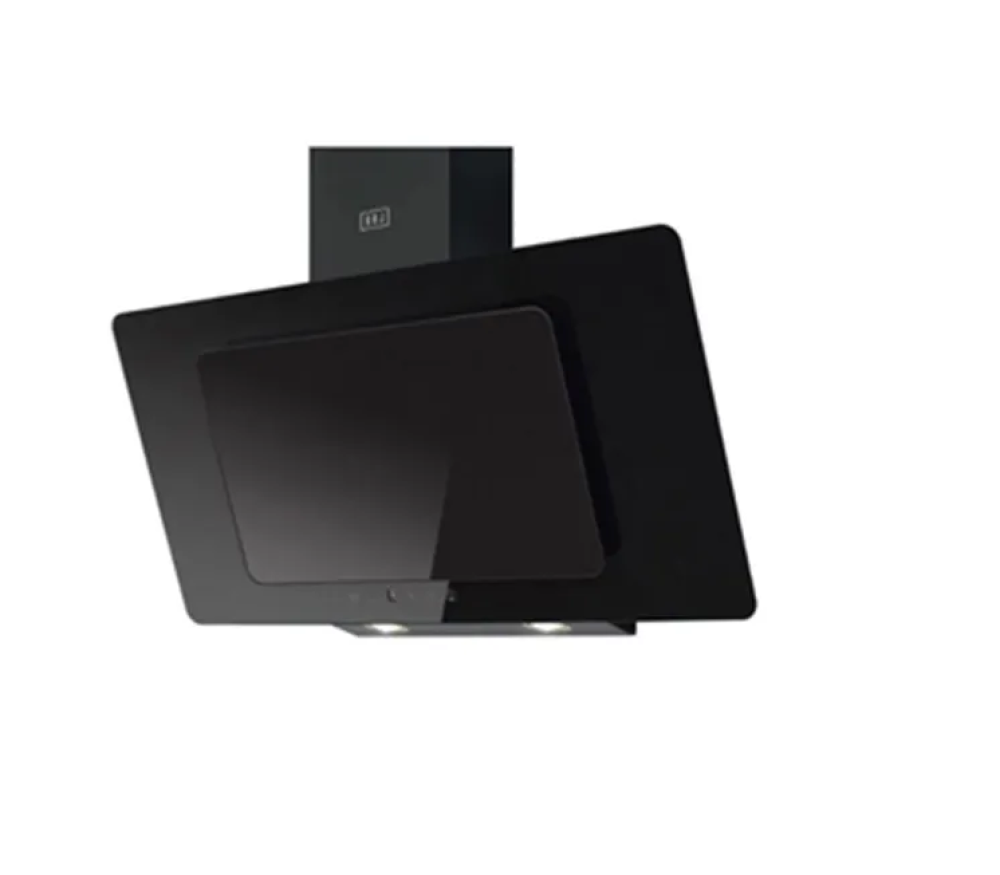Bog 90cm Glass Extractor Hood, Black, Carbon Filter, Roman