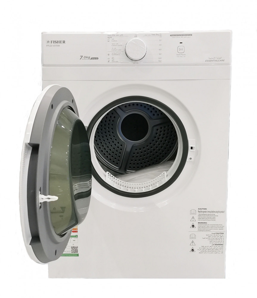 Fisher 7kg Steam Dryer, White