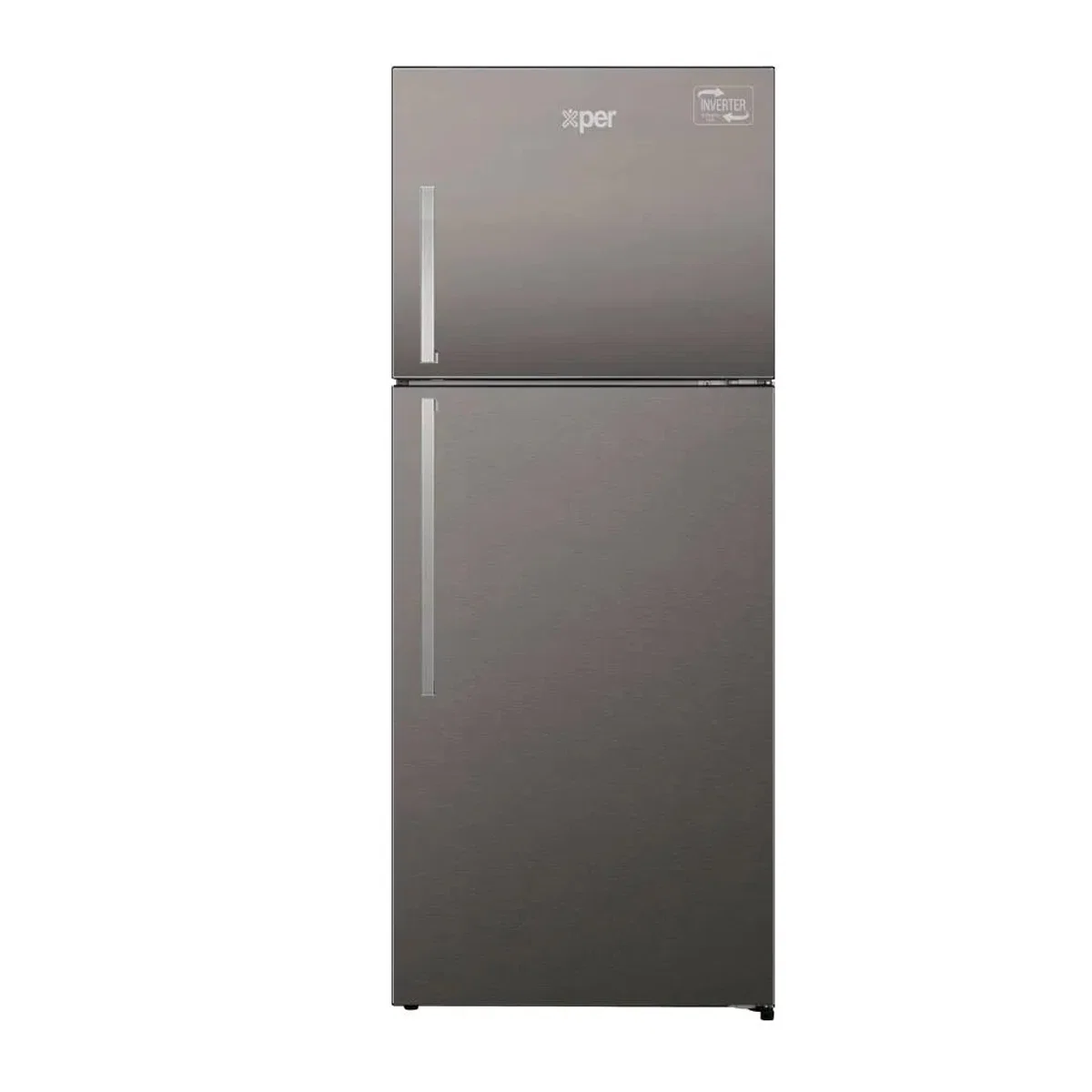 Xper Top Freezer Refrigerator, Steel, 14.9 cu.ft, Inverter