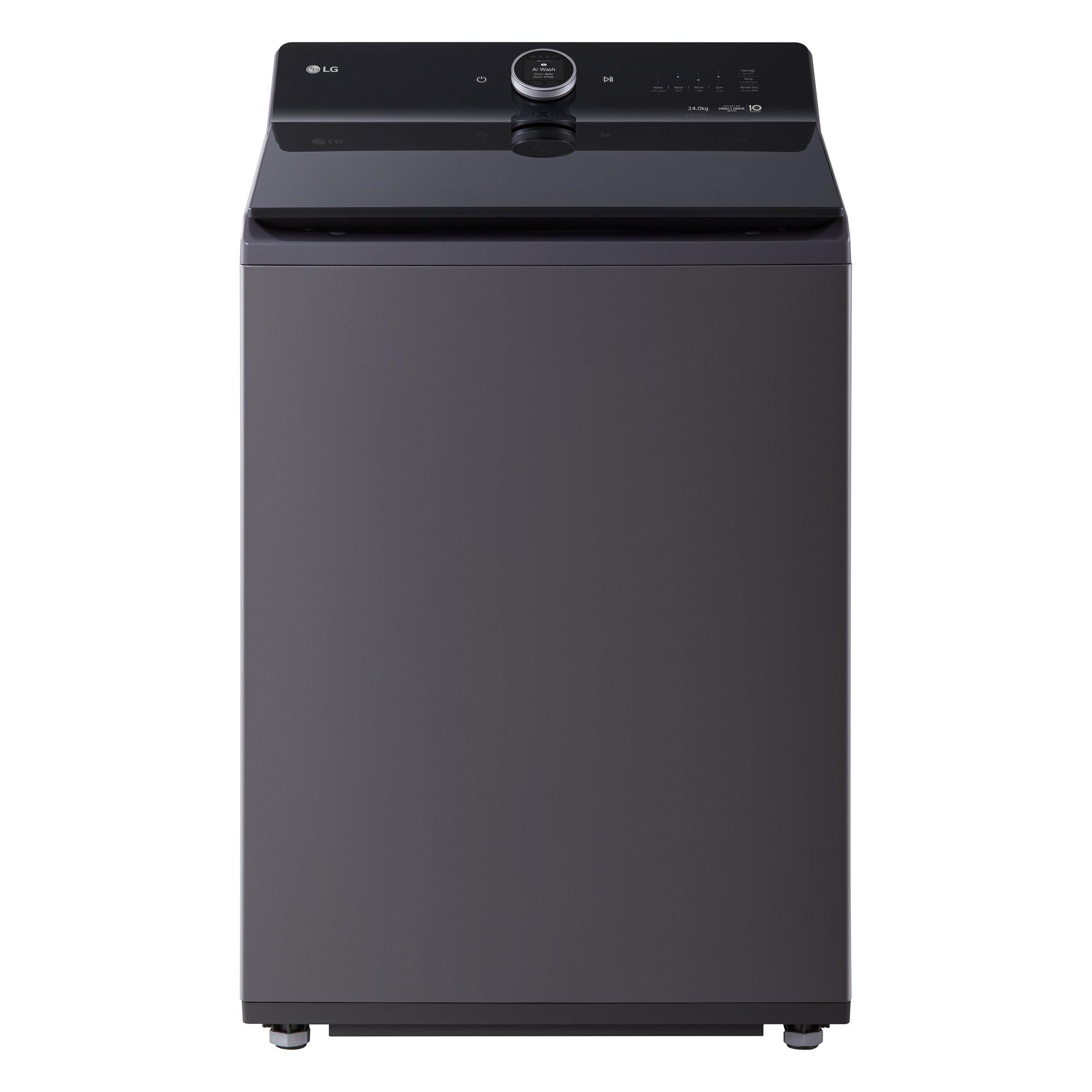 LG, Top Load Washing Machine, 24kg, TurboWash3D, AI DD, Steam,ThinQ, Essence Graphite