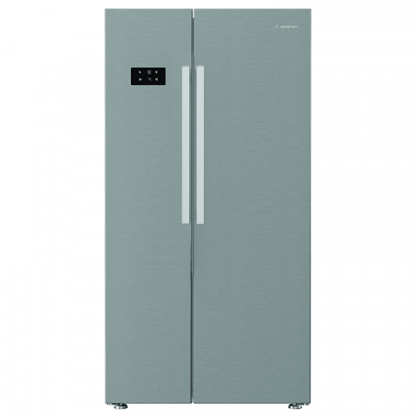 Ariston Refrigerator and Freezer Side by Side – 13 Cu.ft Fridge & 6.7 Cu.ft Freezer – Gray