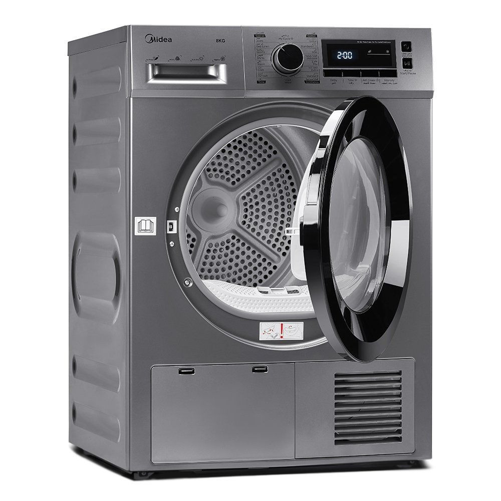 Media dryer, 8 kg, condenser, 16 programs, silver