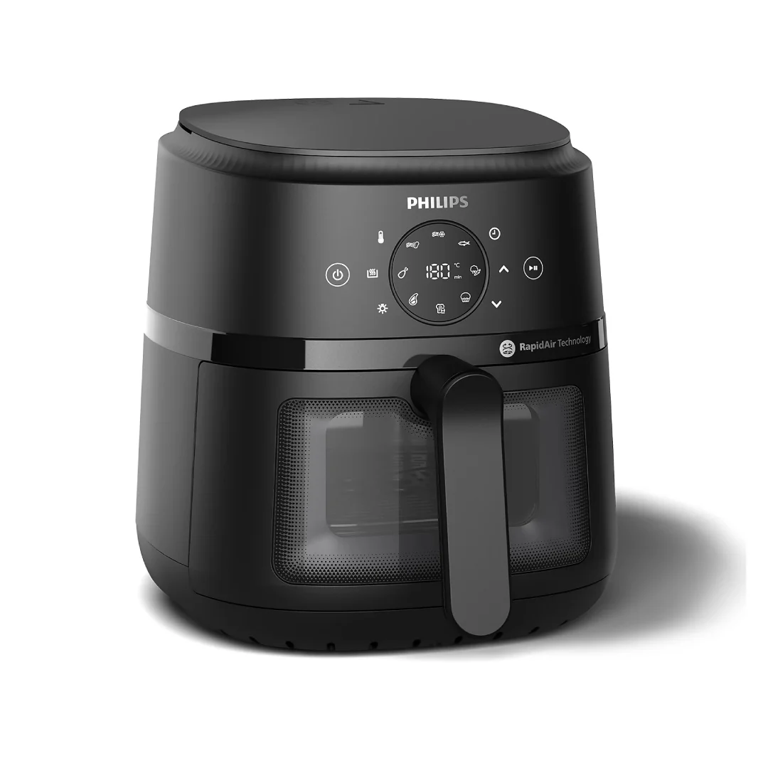 Philips Air Fryer Compact with See-through Window 4.2L Rapid Air Technology 1500W Black