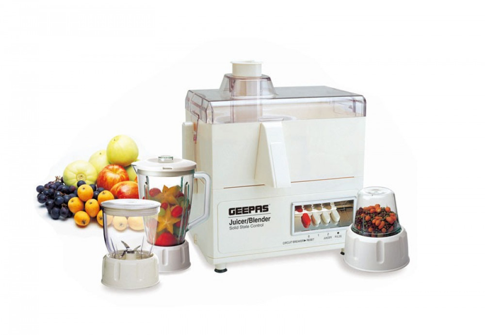 Geepas 4-in-1 Food Processor, 600W, 1.6L, 2 Speeds