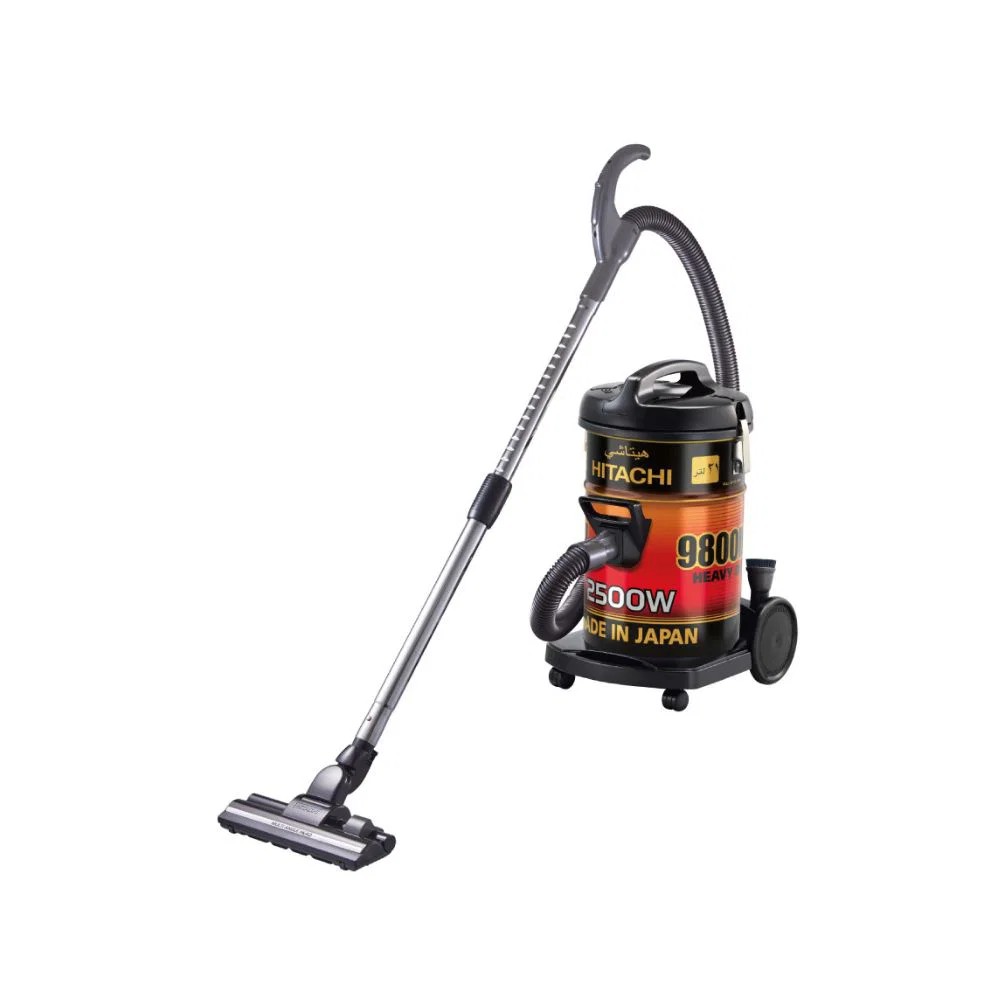 Hitachi Drum Vacuum Cleaner 21L, Red-Gold-Black
