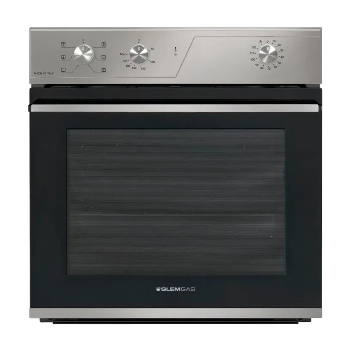 Glem gas oven, 59.7 cm, electric grill, 6 stainless functions