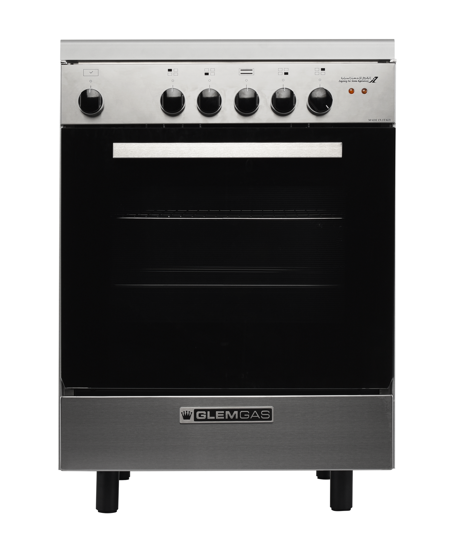 Glem Gas Cooker 60X60,4 Electric Plates,Steel,