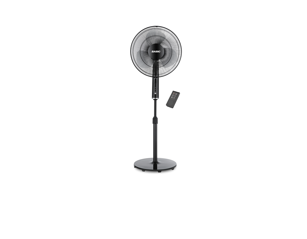Basic 3-speed, 3-blade pedestal fan, 40 watts