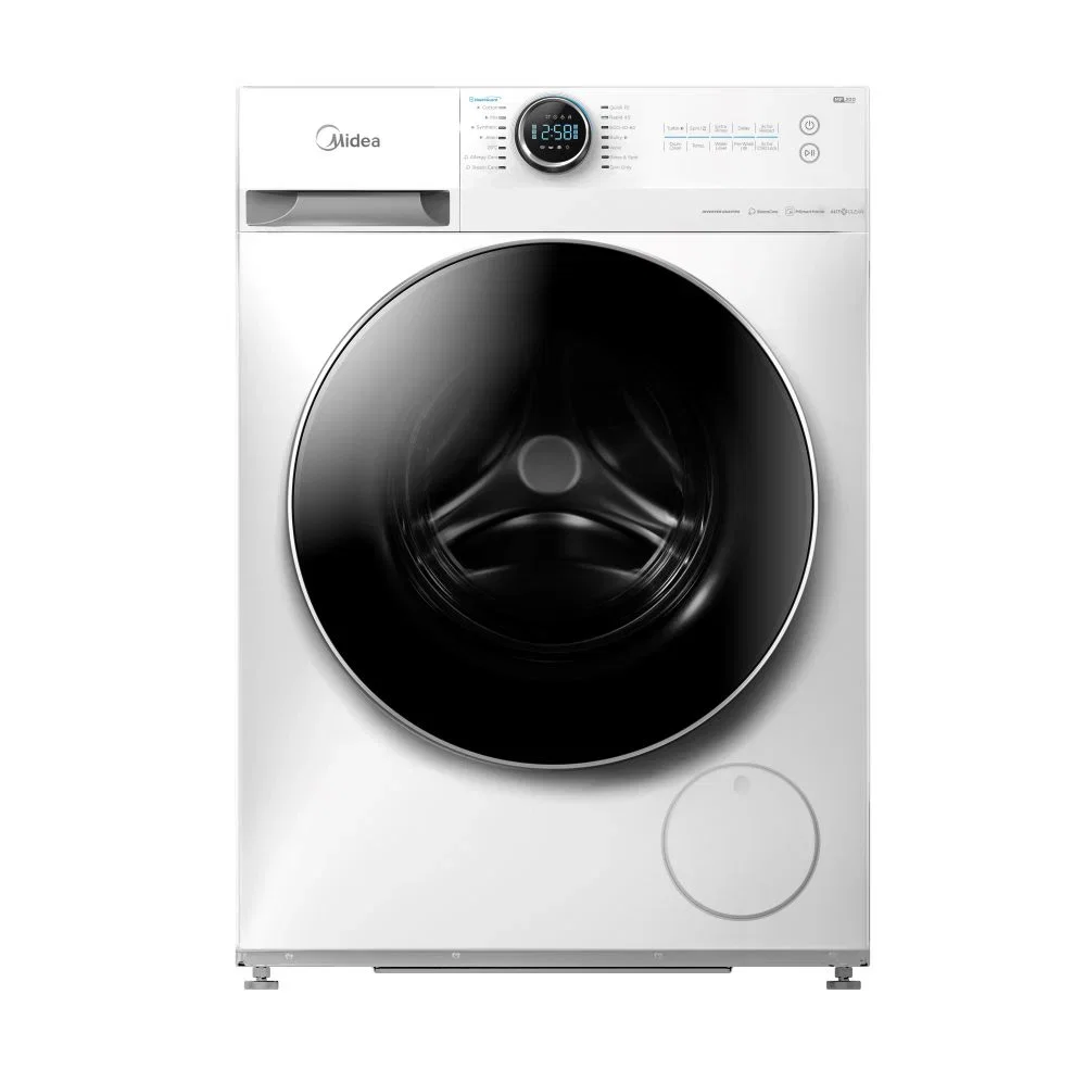 Midea Front Loading Washing Machine 10kg, 14 Program, Inverter, White
