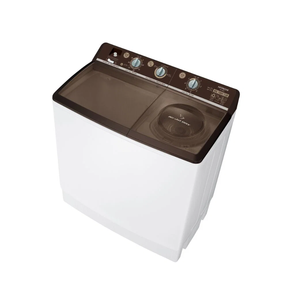 Hitachi Twin Tub Home Washing Machine, 17 Kg, Thai, White