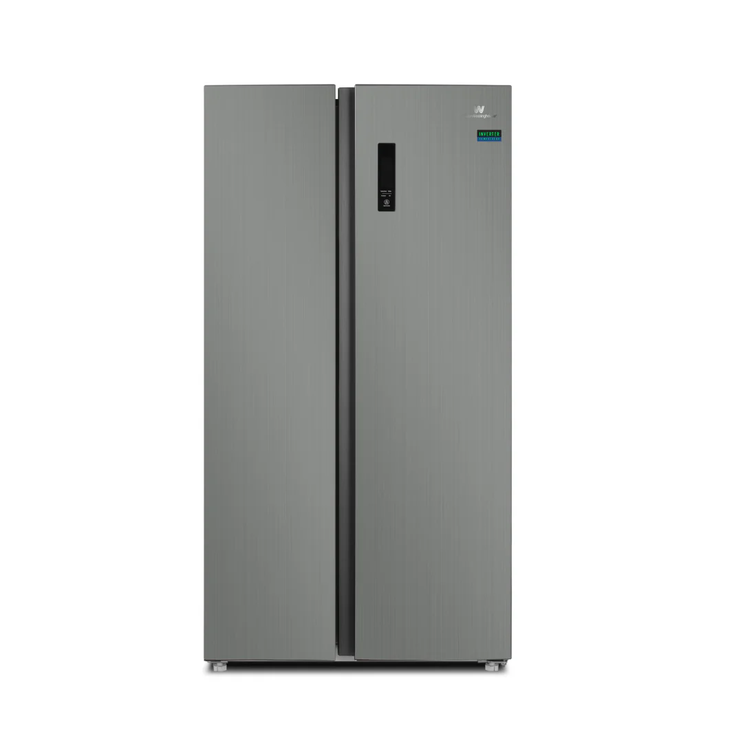 White Westinghouse Side-by-Side Refrigerator 622L Inverter Silver