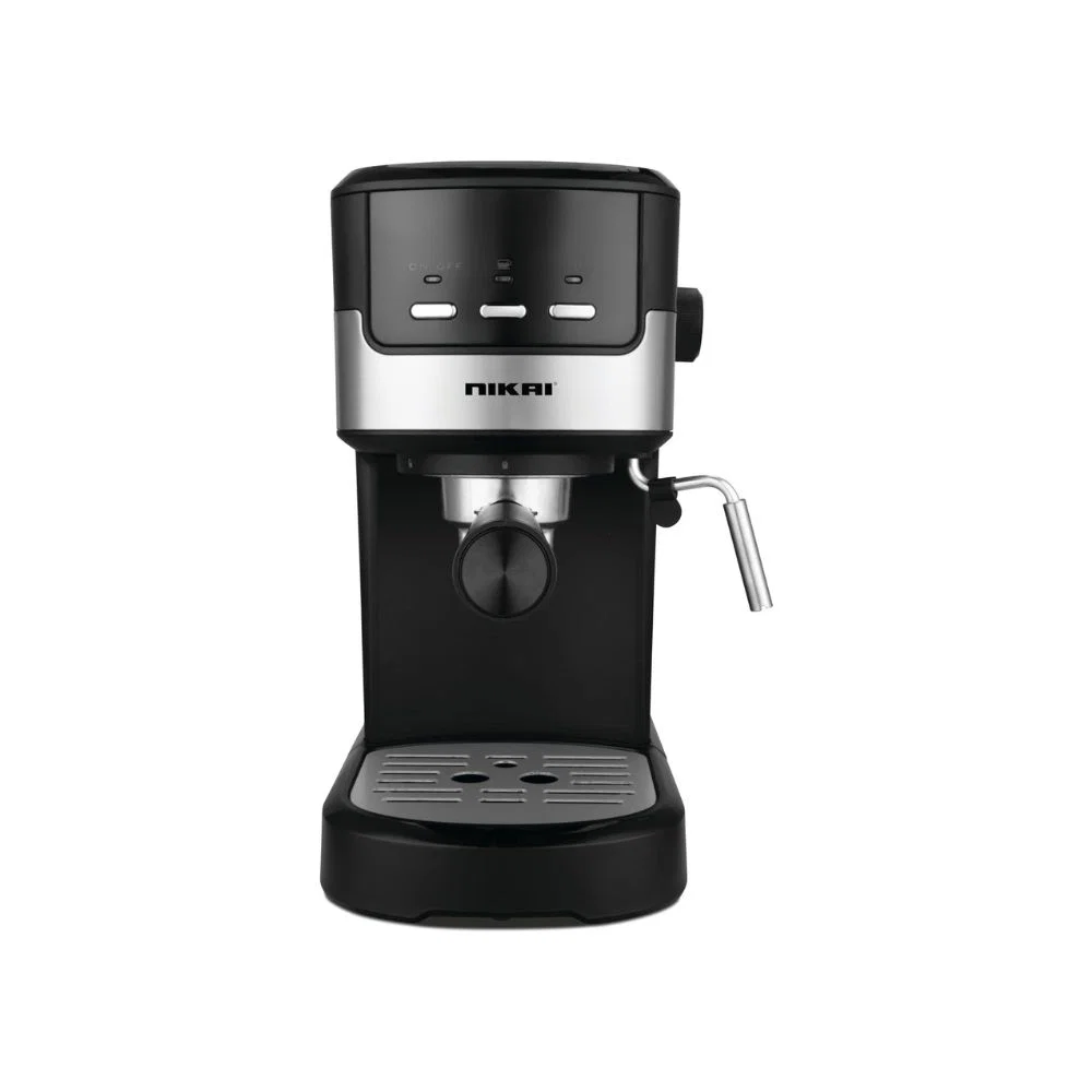 Nikai Coffee Maker, Espresso Coffee Maker With Foam Technology, Water 1.25 Liters, 850 Watts, Black