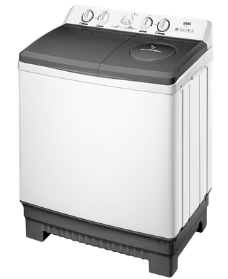 Haas Twin Tub Washing Machine 14 KG, White